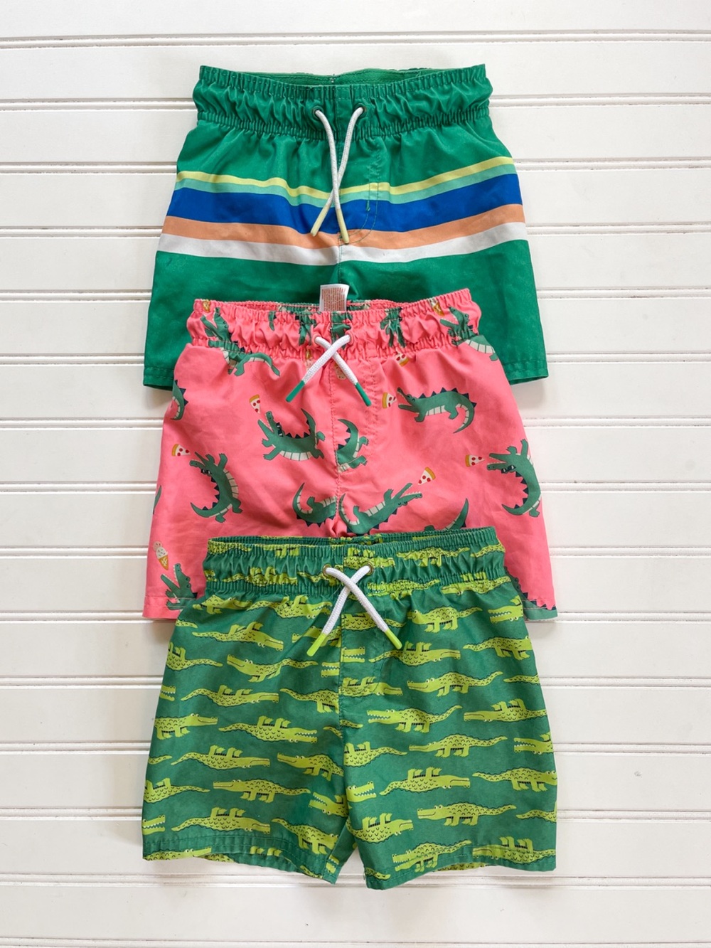 Bundle of 3 Boys Colorful Swim Trunks